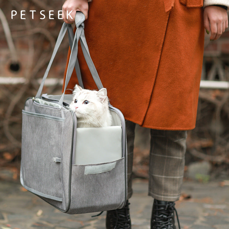 Sac à Dos Transporteur pour Chien et Chat avec Fenêtre Transparente – Respirant et Confortable
