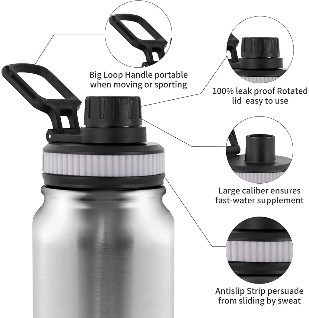 Water Bottle Stainless Steel Insulated (1000ML)-2