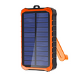Batterie Externe Solaire 12 000 mAh – Chargeur Portable Étanche avec Lampe LED & Double USB-0