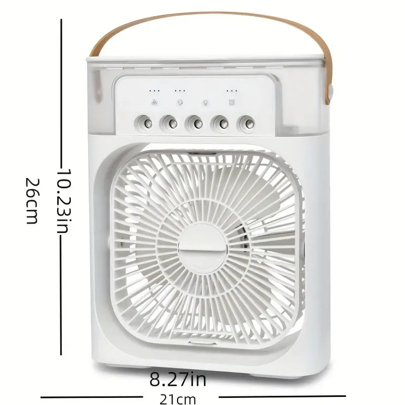 Rafraîchisseur d'Air Portable USB – Ventilateur avec Brumisation & 3 Vitesses-4