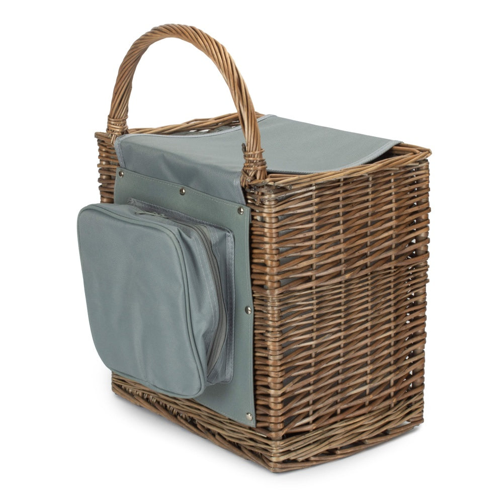 Panier de Pique-Nique Isotherme en Osier – Set Complet pour 2 Personnes-1