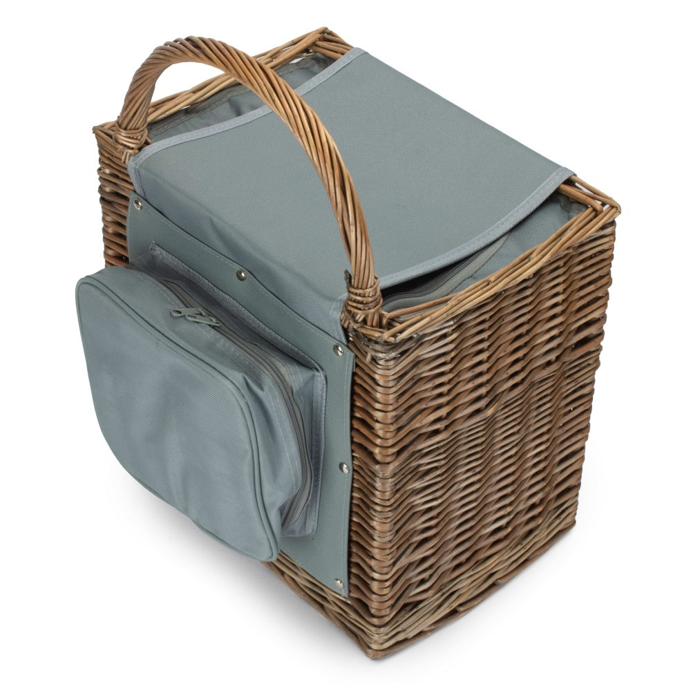 Panier de Pique-Nique Isotherme en Osier – Set Complet pour 2 Personnes-2
