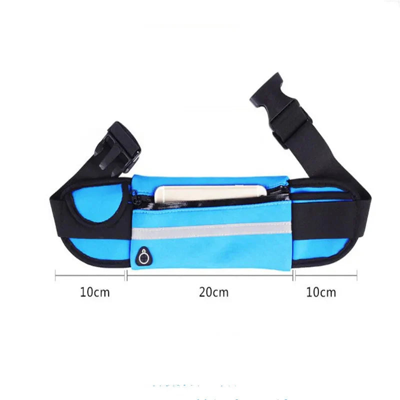 Running Waist bag Men Women Marathon Cycling Multi-functional bags With Water Bottle Waterproof Phone bag unisex Waist Belt pack-3