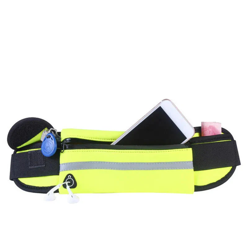 Running Waist bag Men Women Marathon Cycling Multi-functional bags With Water Bottle Waterproof Phone bag unisex Waist Belt pack-2