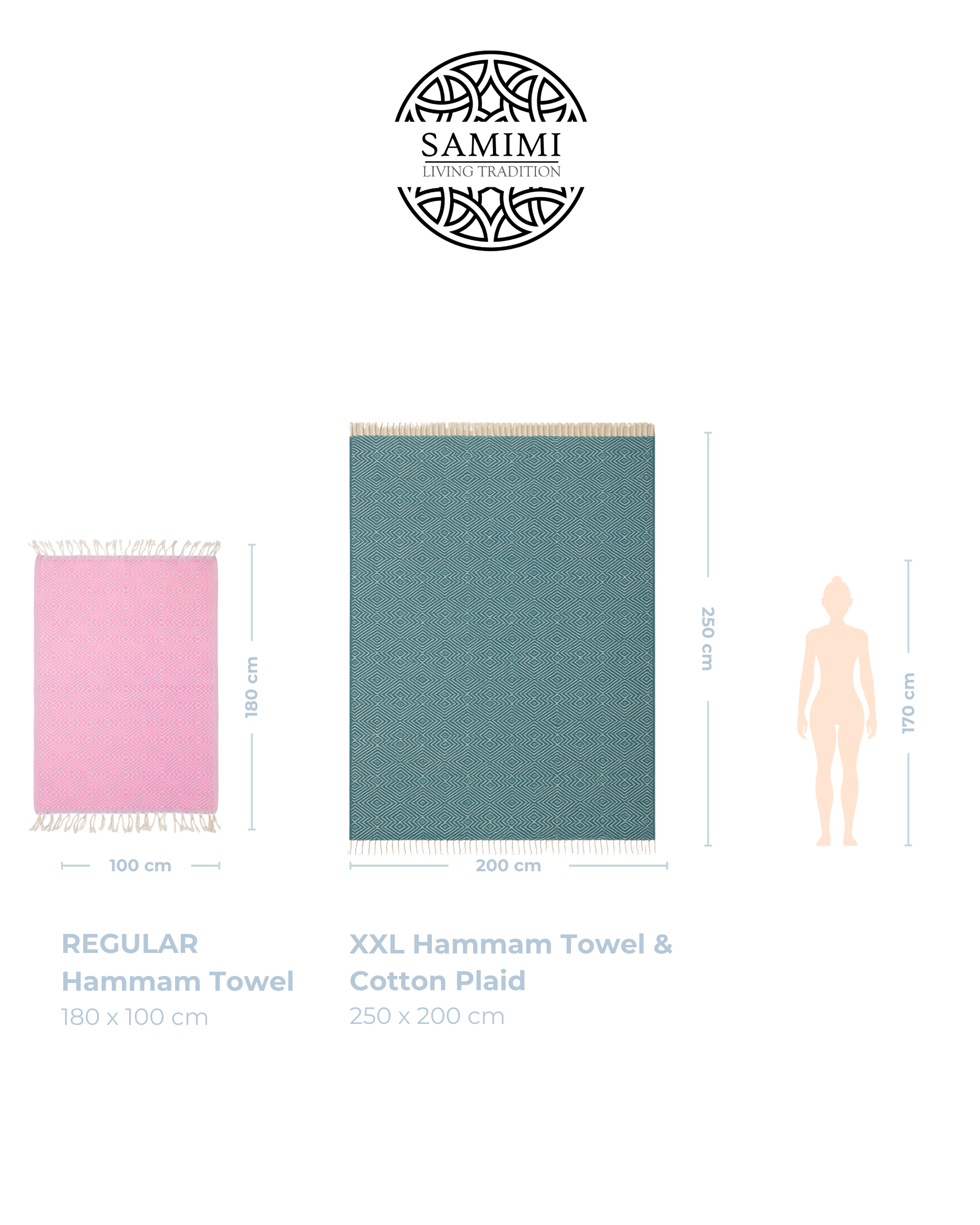 Serviette Hammam XXL en Coton Premium – Légère, Absorbante & Séchage Rapide-3