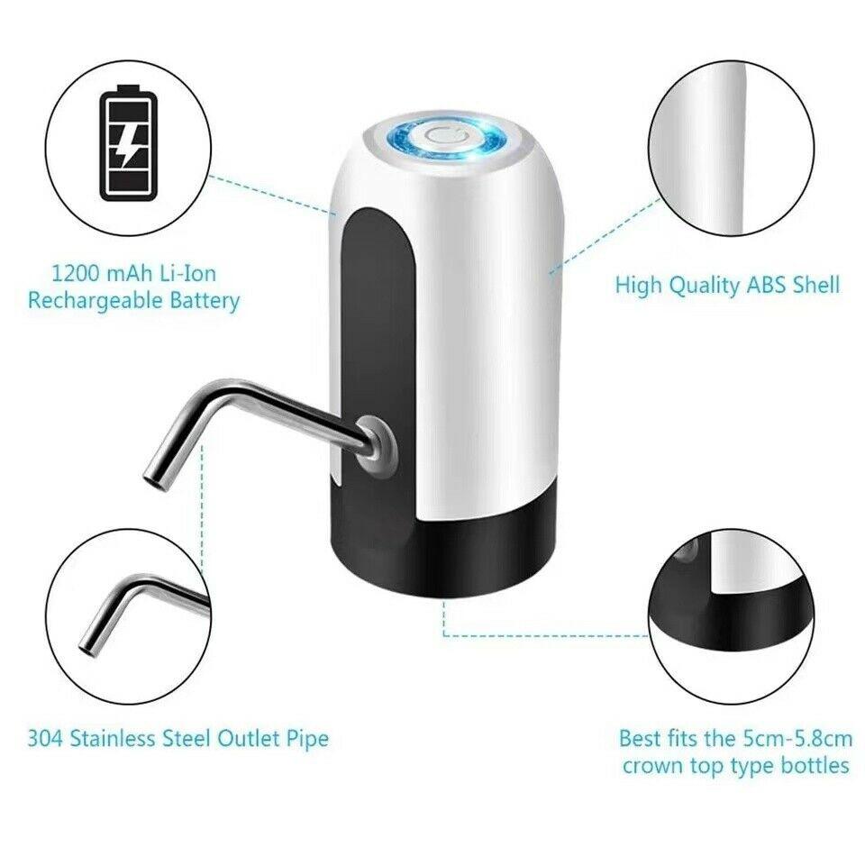Pompe Électrique Rechargeable pour Bonbonnes d'Eau – Distributeur Automatique USB-2