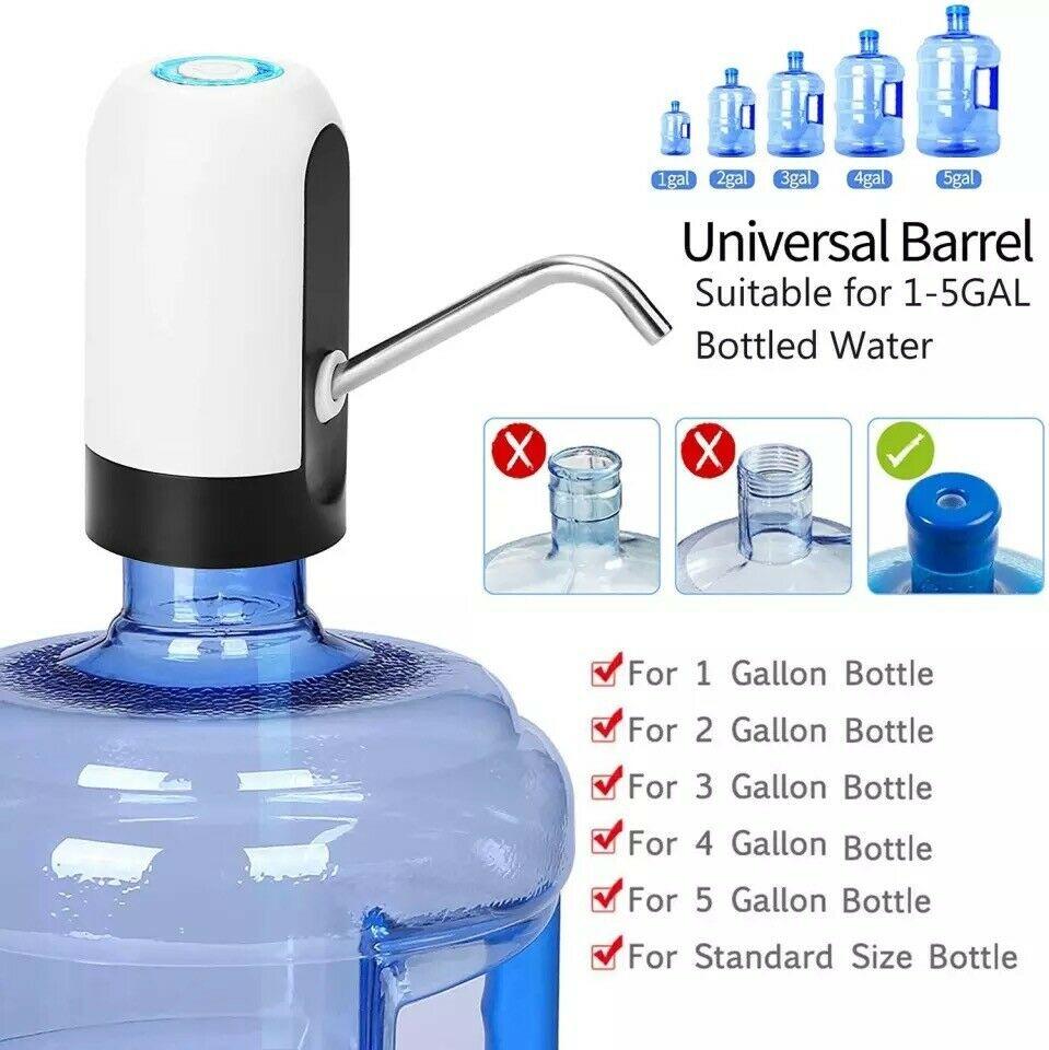 Pompe Électrique Rechargeable pour Bonbonnes d'Eau – Distributeur Automatique USB-3