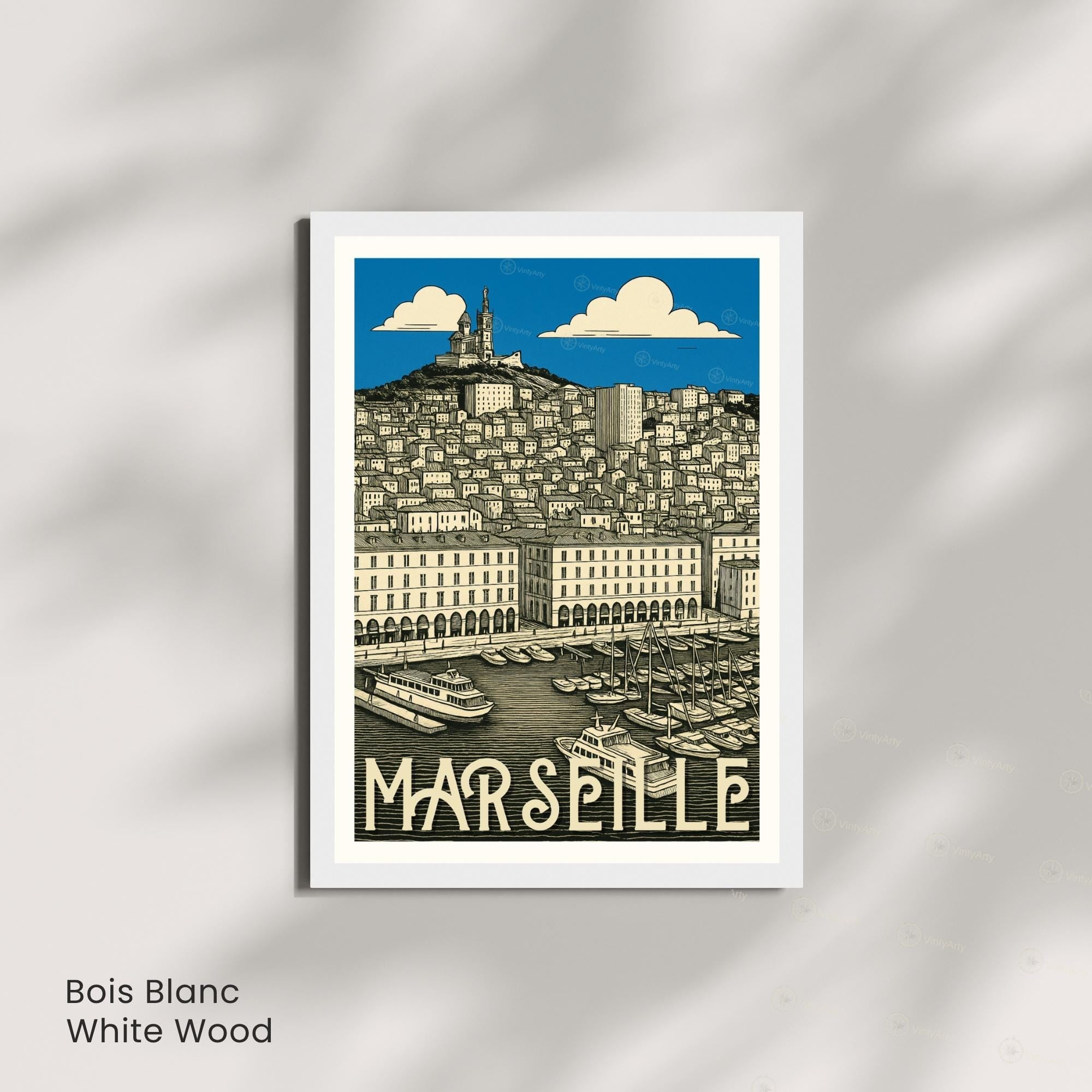 Affiche Marseille – Le Vieux-Port | Impression Artistique Premium-6